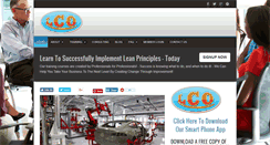 Desktop Screenshot of leancertificationonline.com