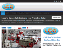Tablet Screenshot of leancertificationonline.com
